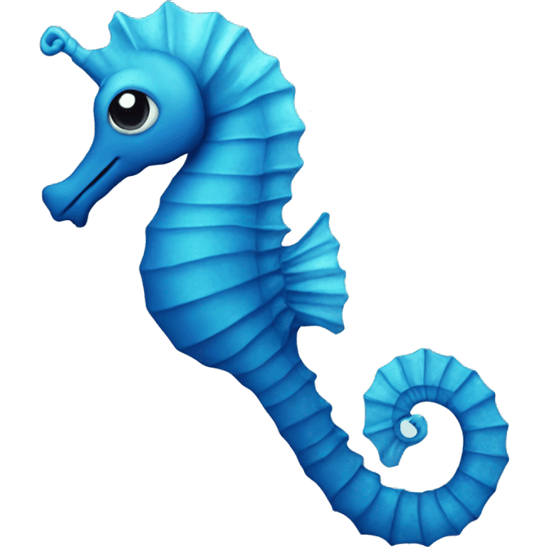 Blue seahorse emoji