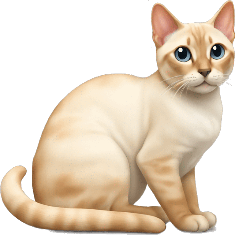 Flame point Siamese cat emoji