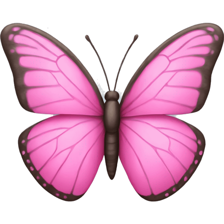 Pink butterfly emoji