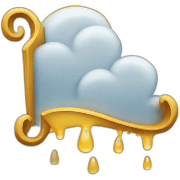 Raining letter N emoji