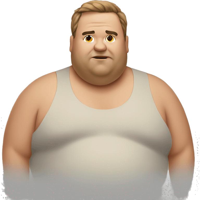 a fat man emoji