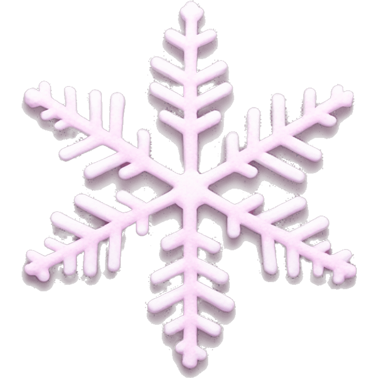 Light pink snowflake emoji emoji