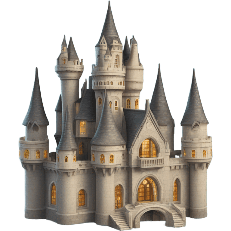 Beauty and the beast castle emoji