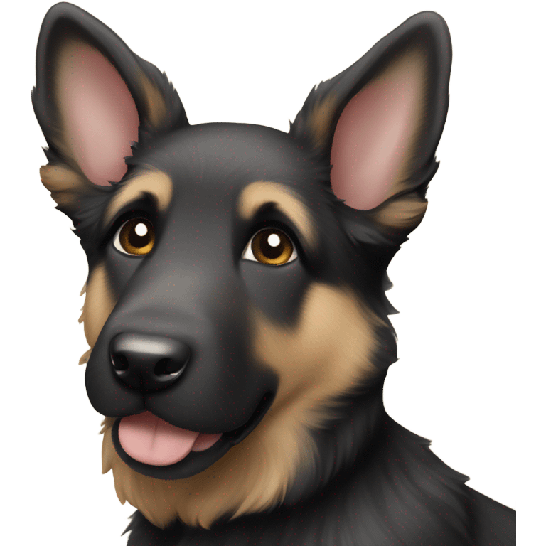 German shepherd schnauzer mix puppy emoji