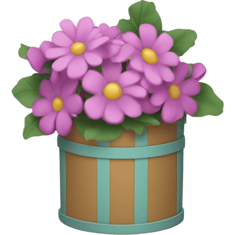 flowers in a hat box emoji