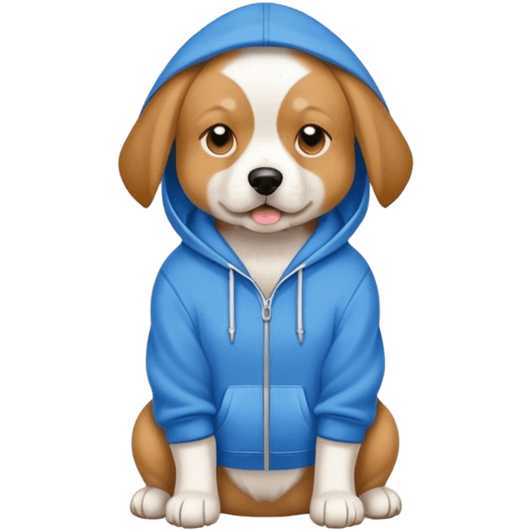 Dog with hoodie emoji