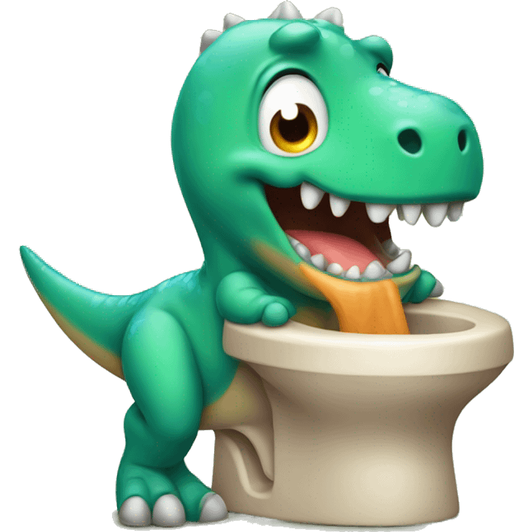 pooping dinosaur  emoji