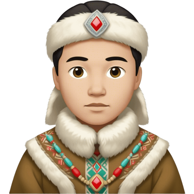 greenland citizen traditional outfit standing full scale emoji