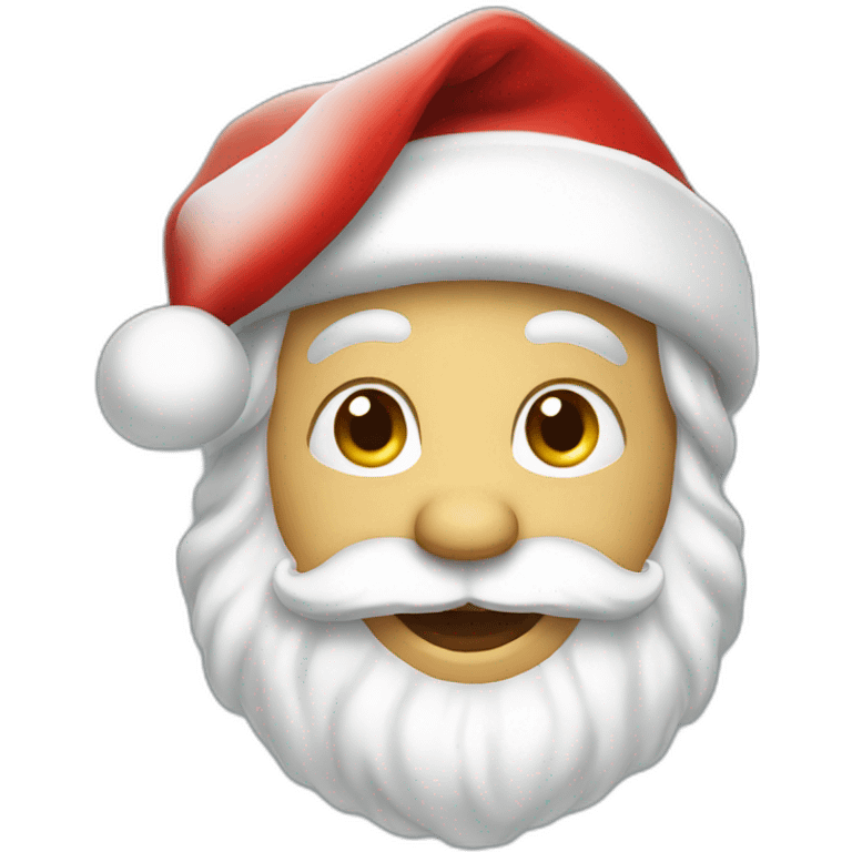 happy santa emoji