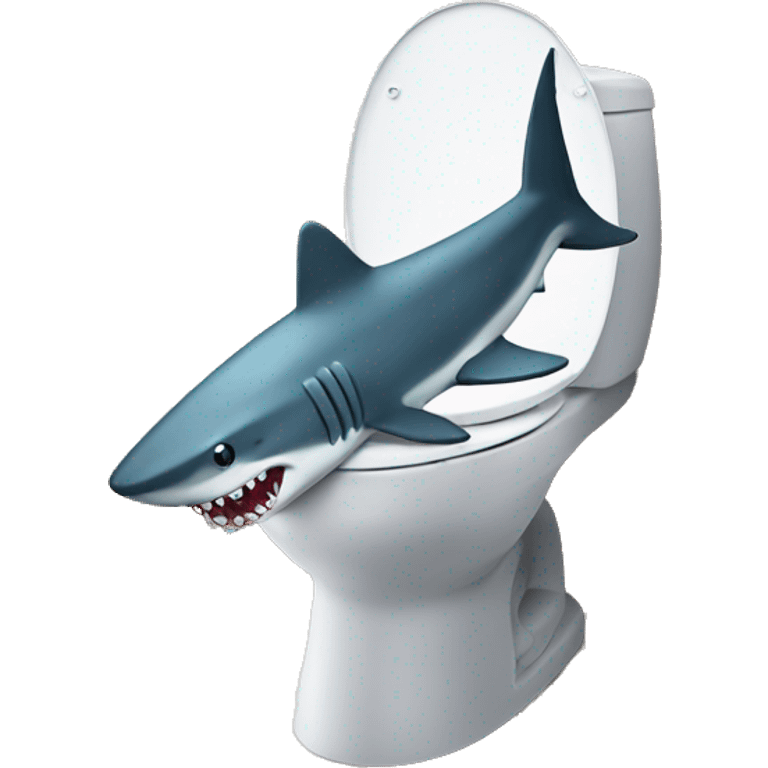 shark on toilet emoji