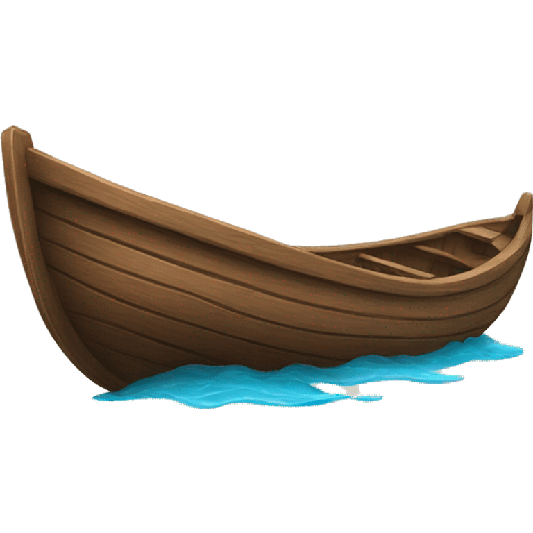 wood boat emoji