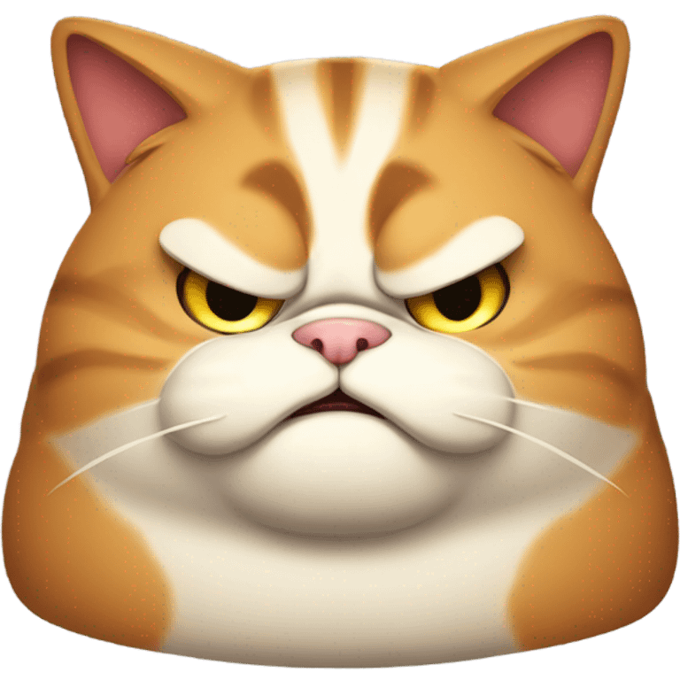 angry fat cat  emoji