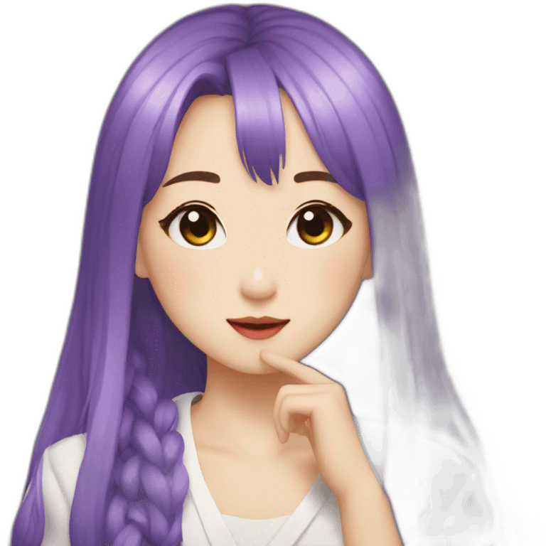 shuhua of (g)i-dle music group emoji