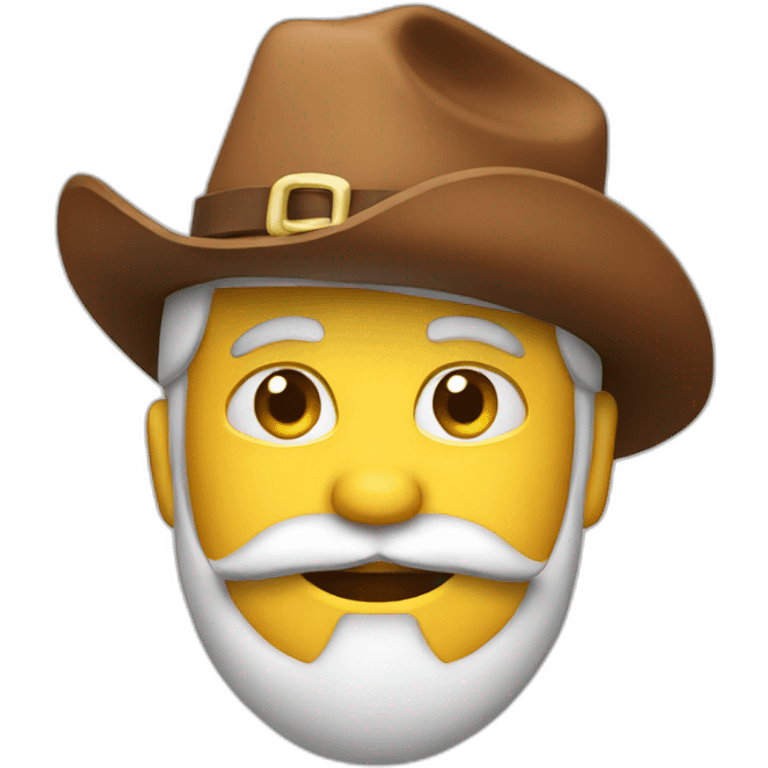 Santa with a cowboy hat emoji