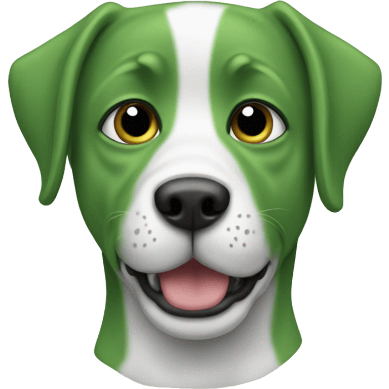 perro verde emoji