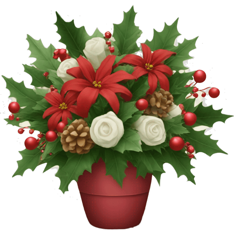 Christmas flower arrangement  emoji