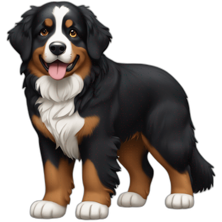 Bernese mountain dog loving bernese mountain dog emoji