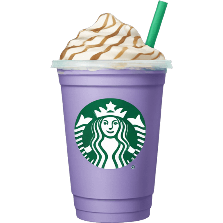 Lavender Starbucks iced coffee  emoji