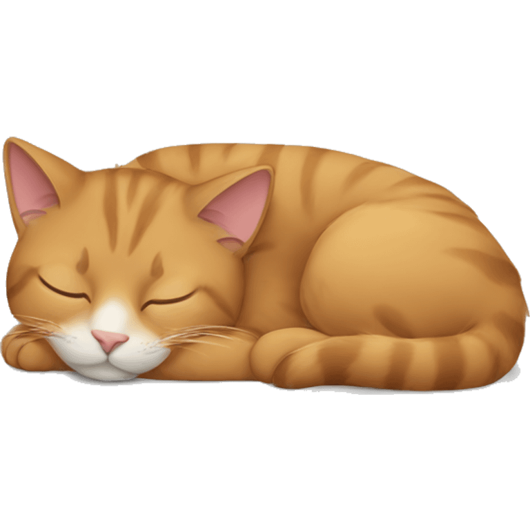 A cat sleeping emoji