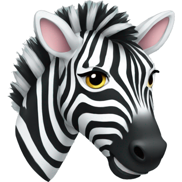 crying zebra emoji