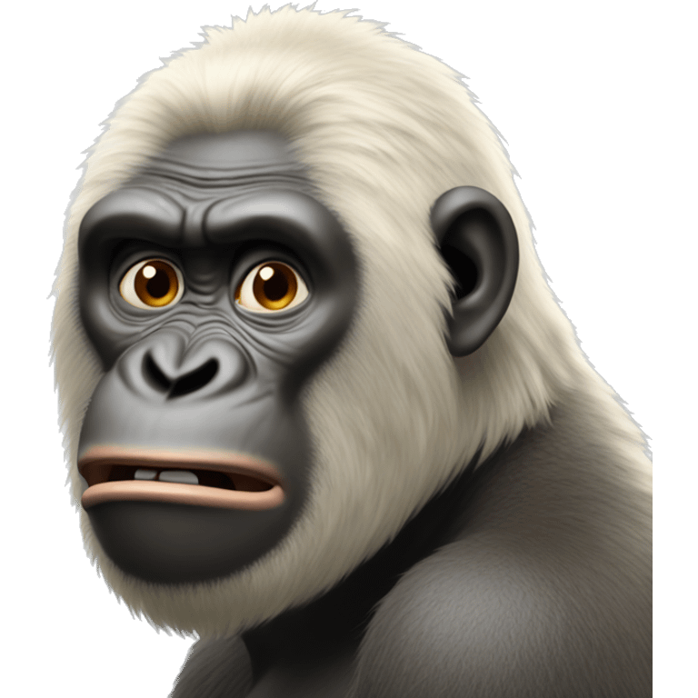 The ape cried. emoji