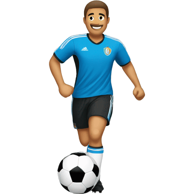 kick ups with a soccerball emoji