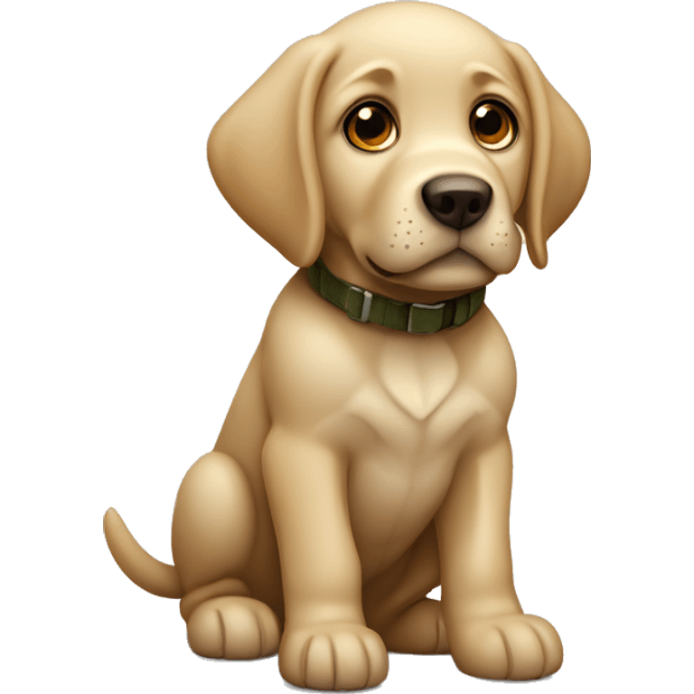 Cute Hunting labrador puppy  emoji