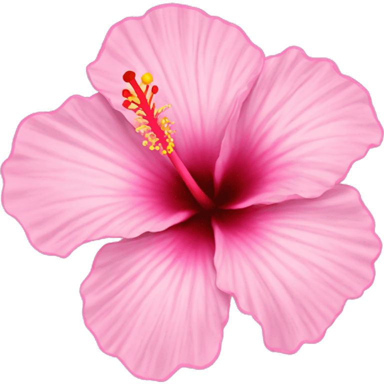 hibiscus flower pink emoji