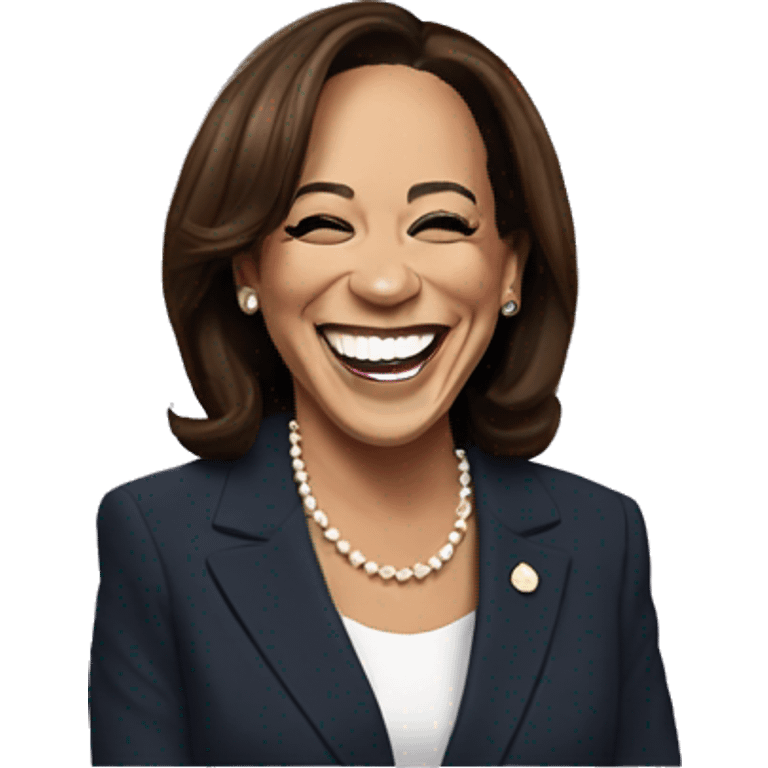 kamala harris laughing emoji