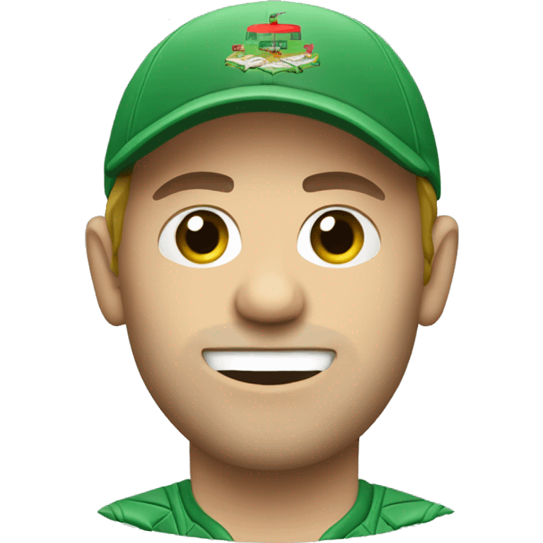 cricketer with ball emoji