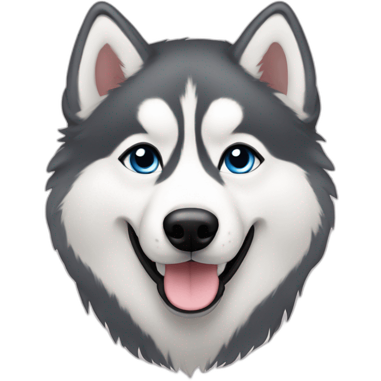 Cute little Siberian Husky emoji