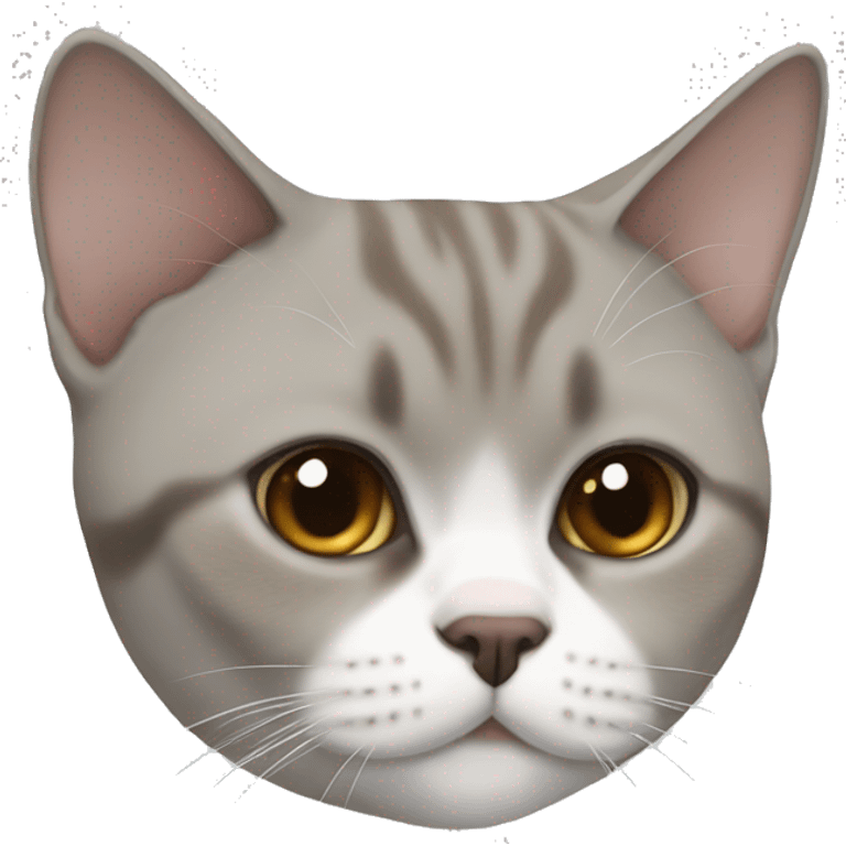 Brown white british shorthair emoji