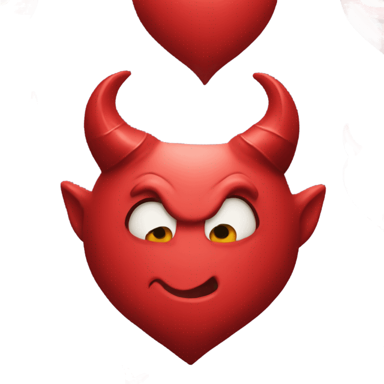 Devil heart emoji