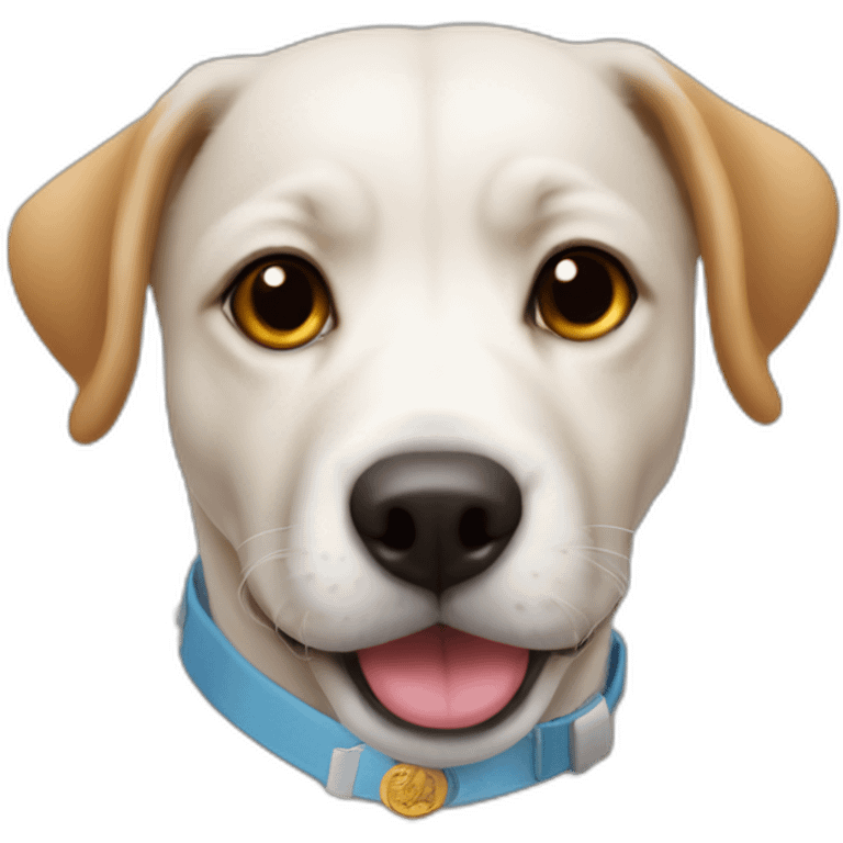 Un chien qui fait un doigt d’honneur emoji