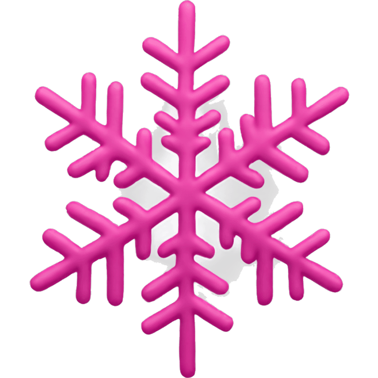 pink snowflake  emoji