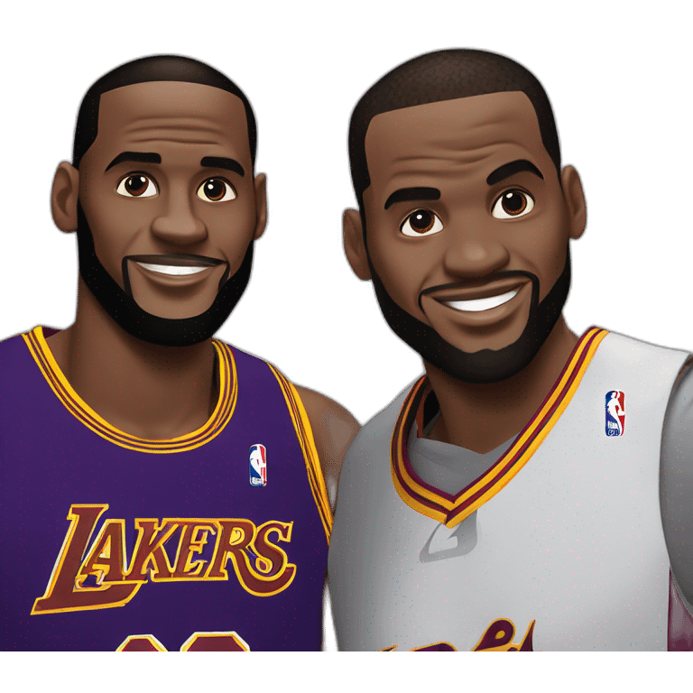 Lebron James avec cobe braien emoji