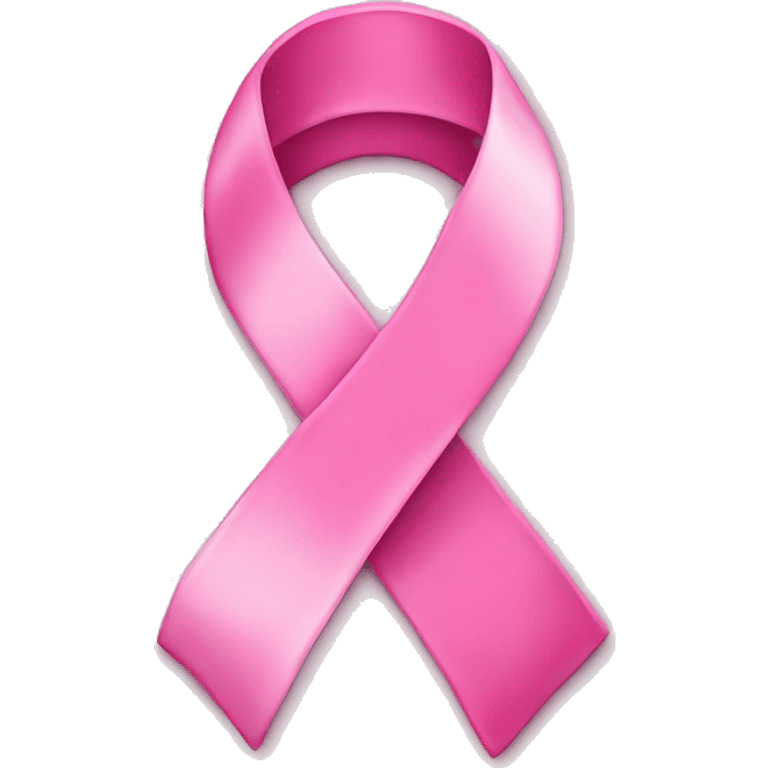 Pink breast cancer awareness ribbon emoji