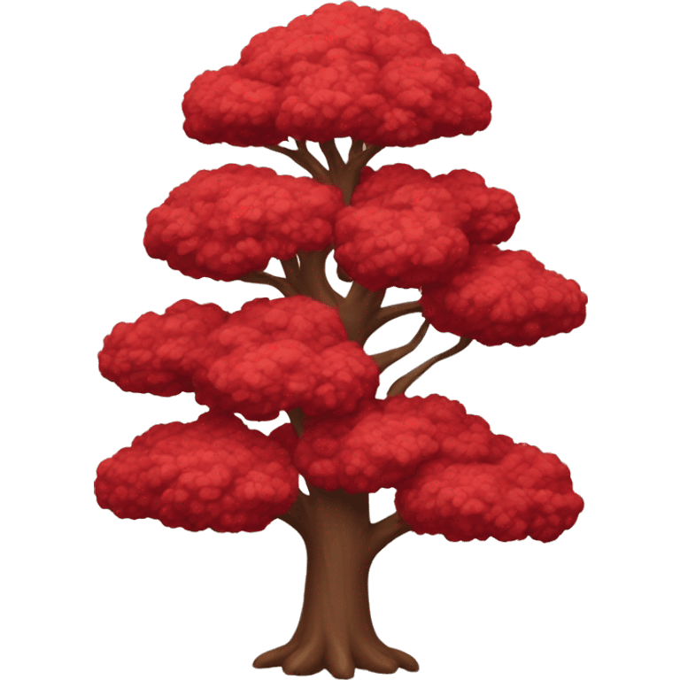 Red tree emoji