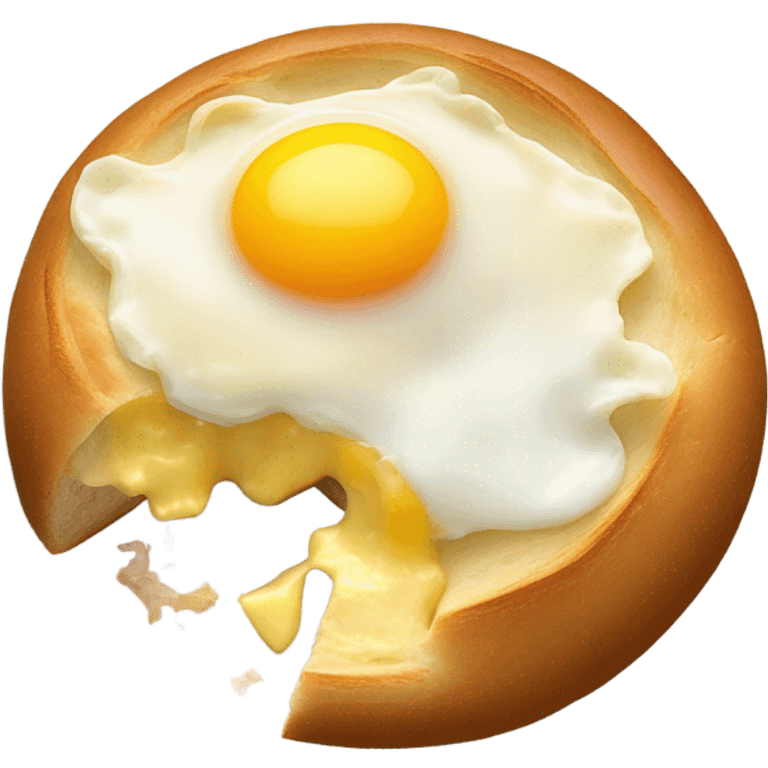 Khachapuri in Ajarian style  emoji