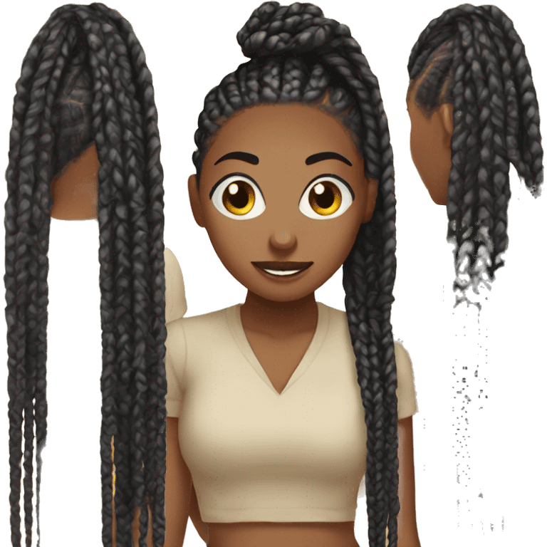 box braids emoji