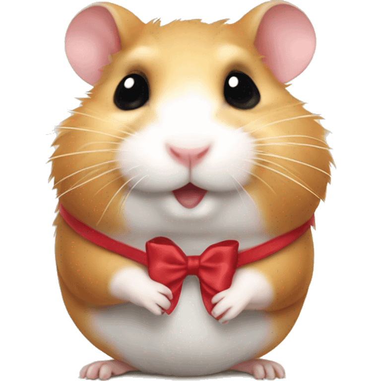 hamster with bow  emoji