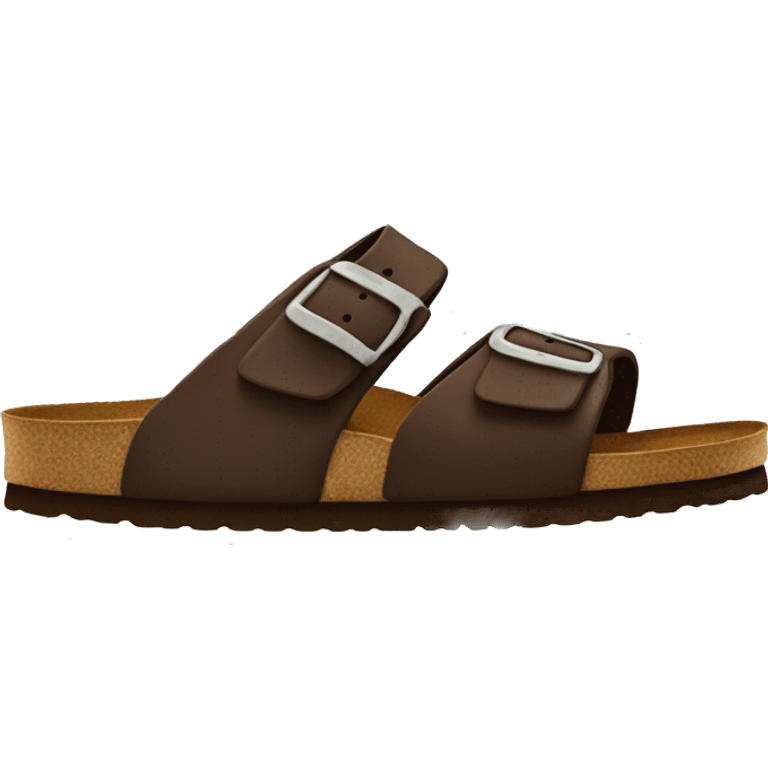 brown birkenstock clogs emoji