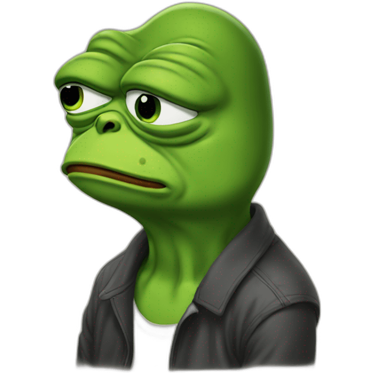 Sad pepe emoji