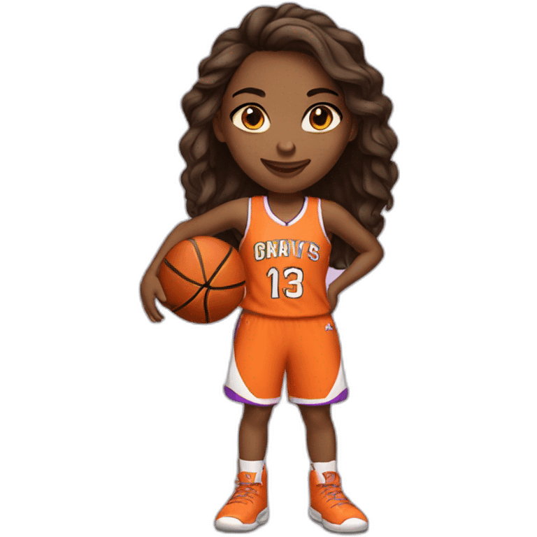 Basketball girl emoji