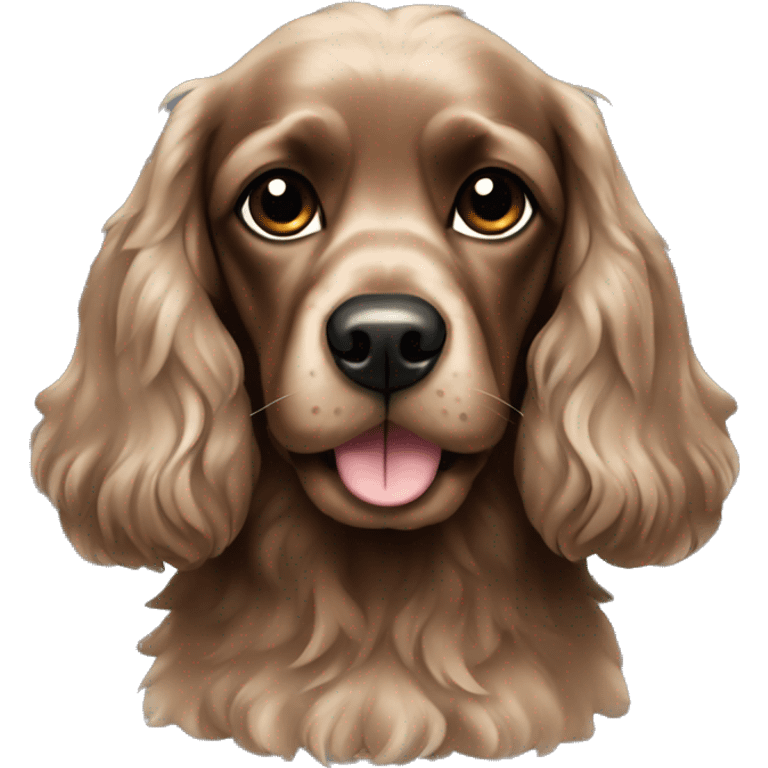 black cocker spaniel  emoji