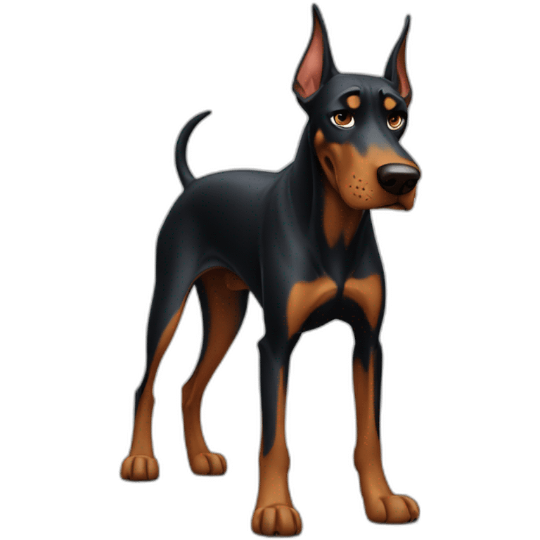 Angry doberman emoji