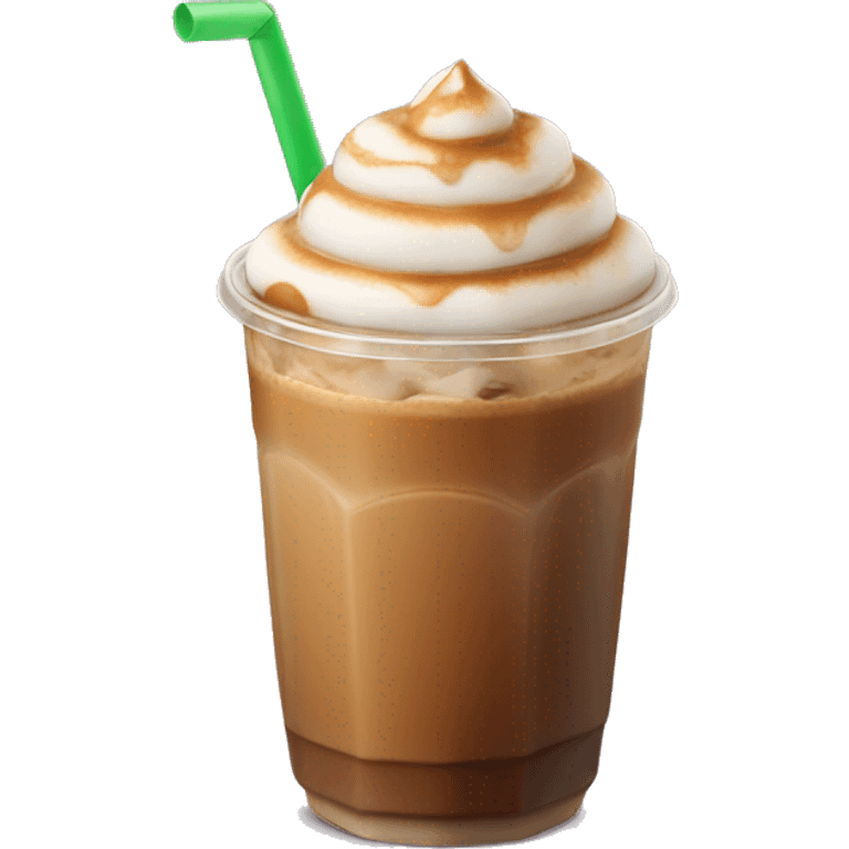 Caramel macchiato iced coffee emoji