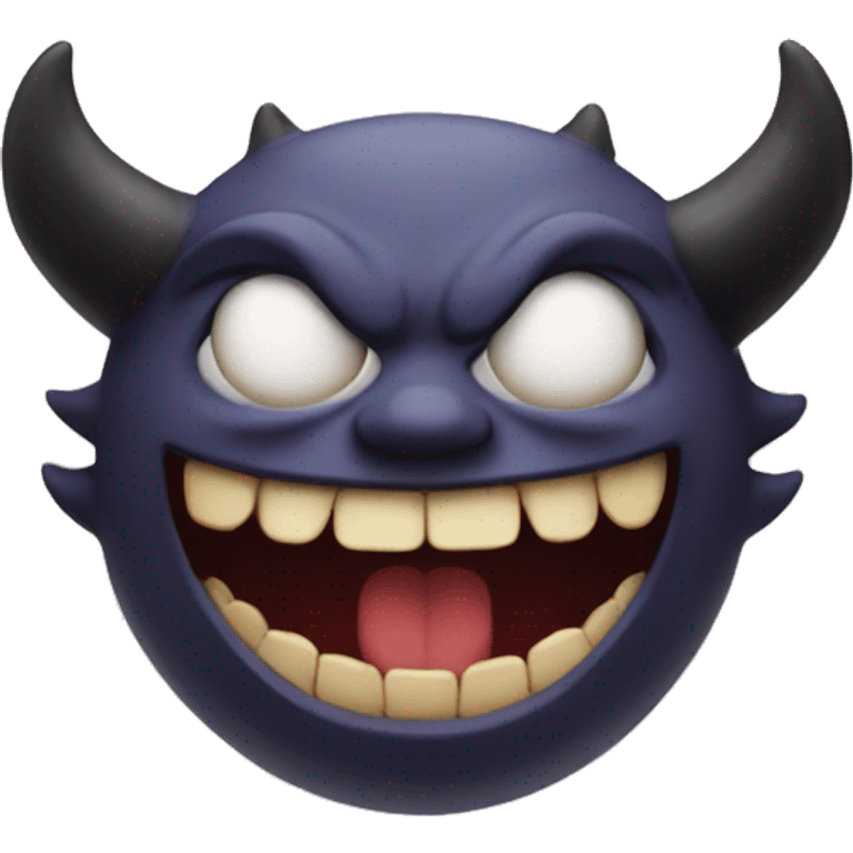 a demon laughinh emoji