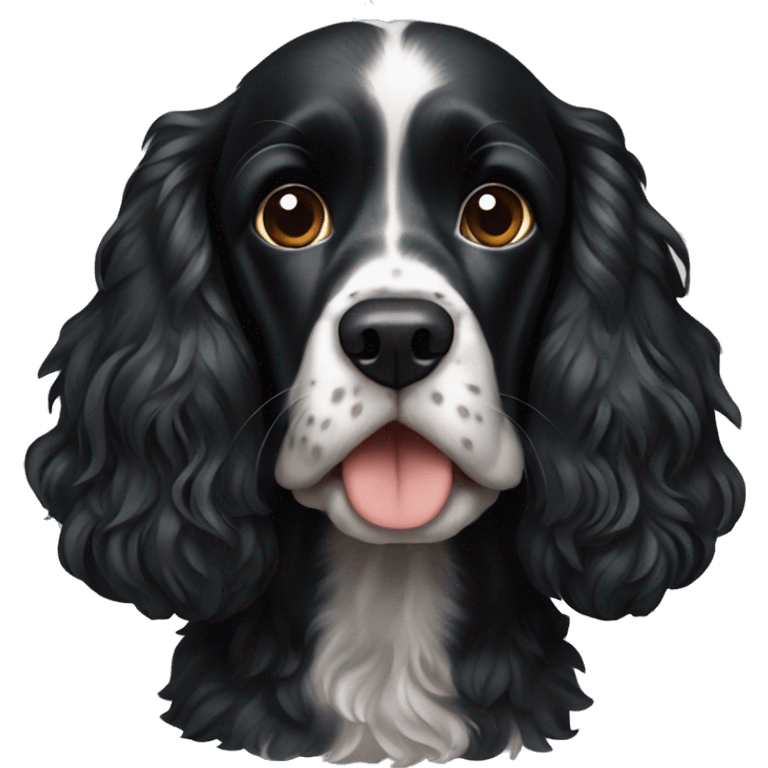 Black cocker spaniel emoji