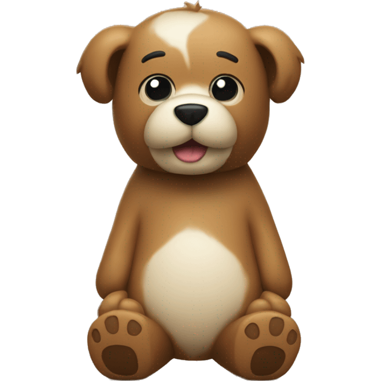 Toy Poole with teddybear cut cute looking emoji